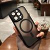 For Magsafe Wireless Charging Magnetic Case For iPhone 15 14 13 12 11 Pro Max Plus Matte Clear Lens Protection Shockproof Cover