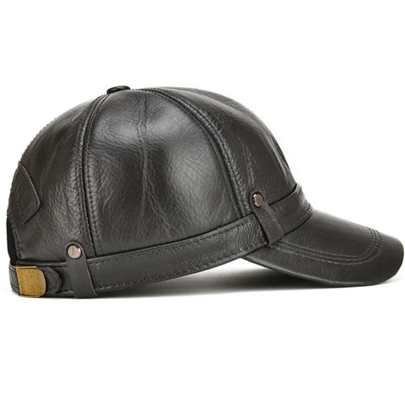 Northwood Бейсболки из натуральной кожи с наушниками Snapback, мужские зимние бейсболки, шапки