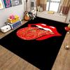 The Rolling Stones Logo Area Rug Faux Wool Rug Ultra Soft Mat Bathroom Rug Stain Resistant