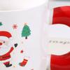 Christmas Mug Set Water Cup Lightweight Santa Cute Tea Coffee with Lid Spoon for Winter