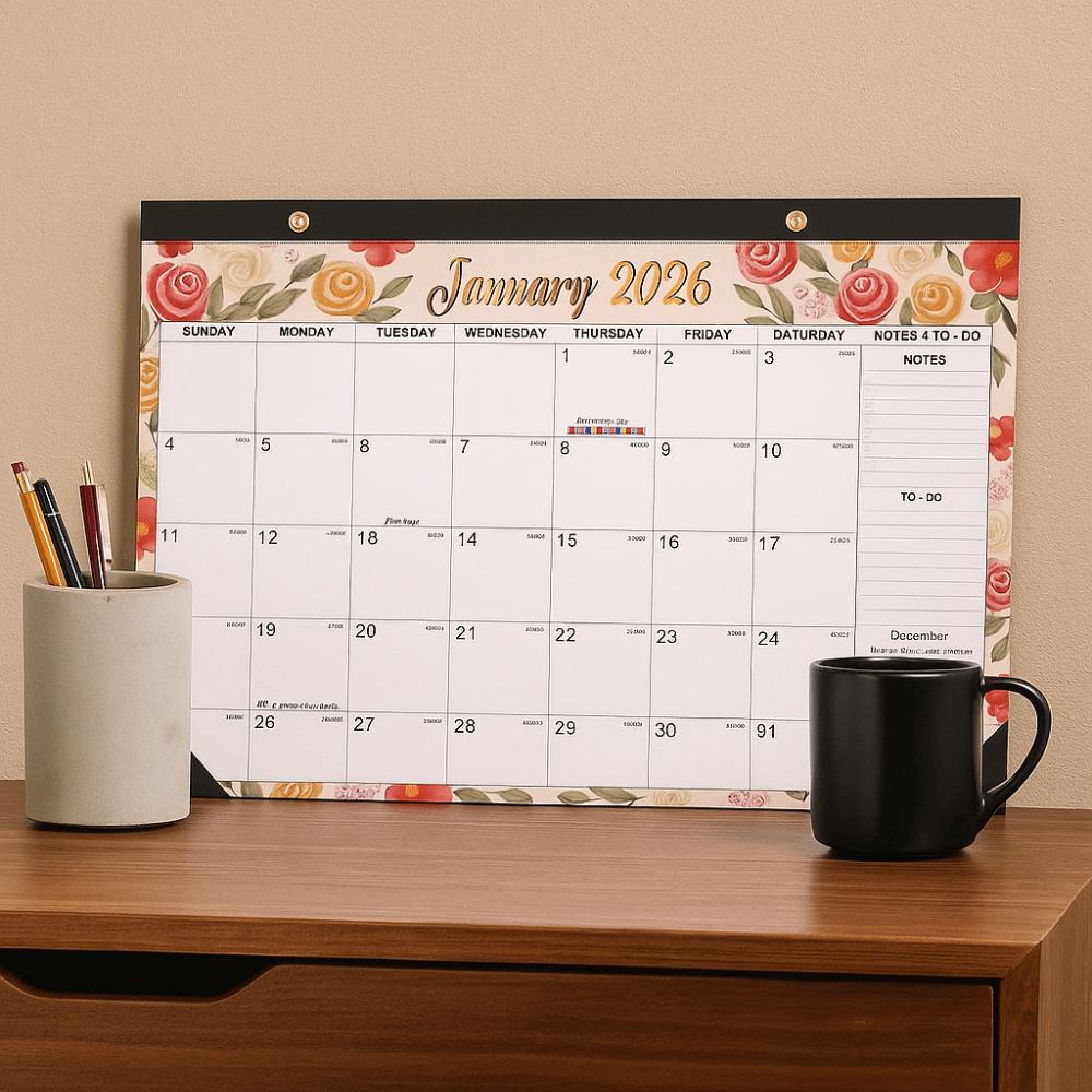 Просторный настенный календарь Креативный месячный планер Календарь на 18 месяцев Семейное планирование