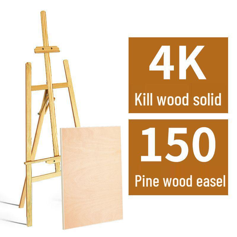Набор для рисования и эскизов для студента-художника: Складной мольберт из массива дерева с детской доской