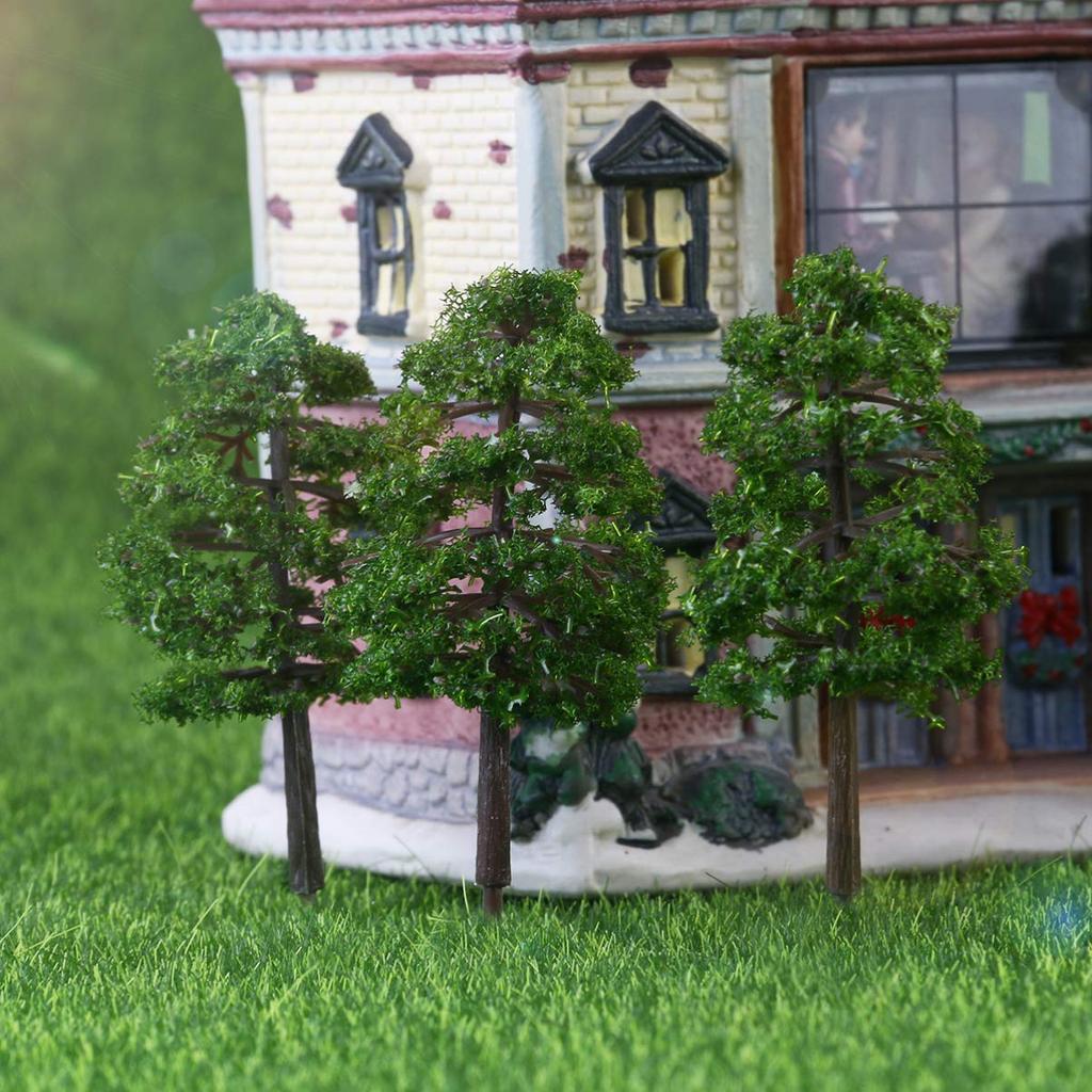 DOITOOL Tree Model Tree Tree Model Railway Miniature Garden Architectural Model Material 1:100 Scenery Collection Landscape Set of 25 Approx. 9cm