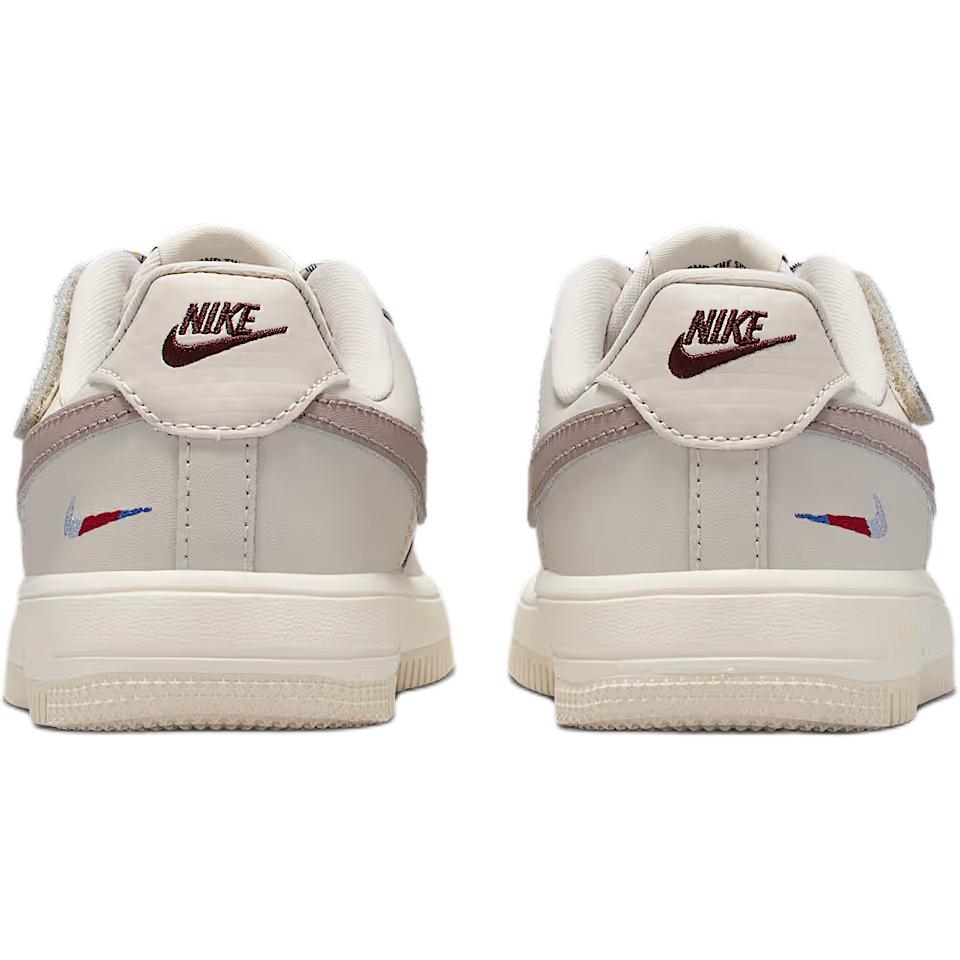 Nike Force 1 Low LV8 EasyOn PS Светло-ореховый коричневый Бургунди Краш Детские кроссовки Серый Кометно-синий Солодовый IH4496-100