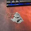 Cartoon Cat Keychain Pendant Rotating Parts Kitten Charm Keyring Lightweight Various Colors Keyring Bag Charm