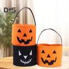 Ведро для сладостей на Хэллоуин, держатель для конфет в виде тыквы, держатель для сладостей из фетра, держатель для хранения подарков на Хэллоуин для вечеринки