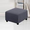 Jacquard Ottoman Stool Cover Furniture Protector Covers Stretch Square Removable Footstool Sofa Slipcovers Washable Chair Covers
