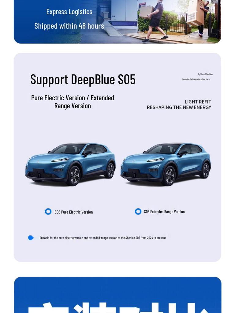 Deep Blue S05 Trunk Mat & Storage Box for Car Interior Modification