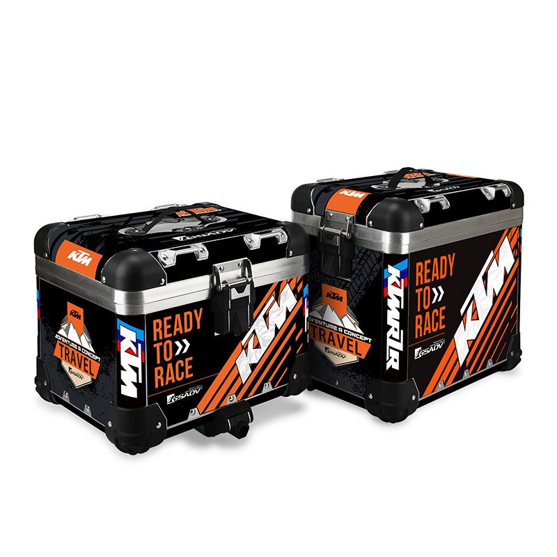 Наклейка-обертка для кофра GSADV Adventure: Подходит для KTM 390 & 790 Adv, Полный комплект защитной пленки.