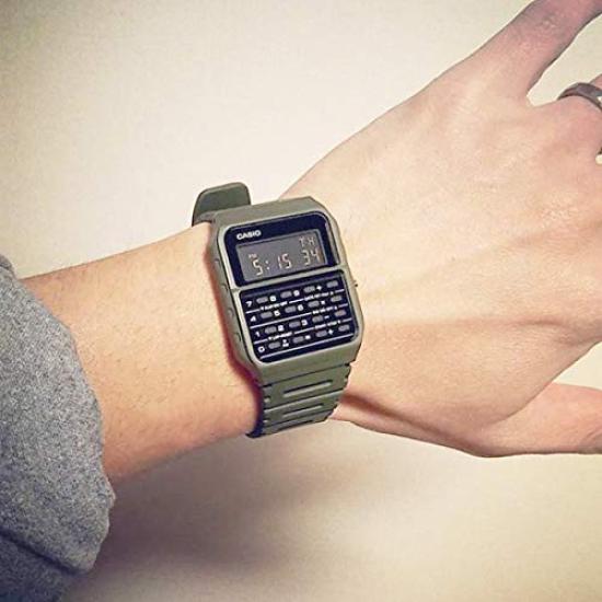 CASIO Часы Калькулятор Банк данных Оливковый Военный Зеленый Casio [Доставка почтой] Мужской CA-53WF-3BDF