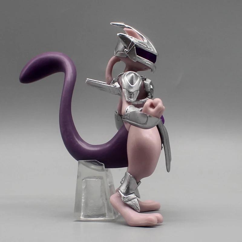 11cm Pokemon Mewtwo In Steel Armor Anime Action Figure Model Gk Statue Collection Desktop Decoration Ornament Cute Toys Boy Gift