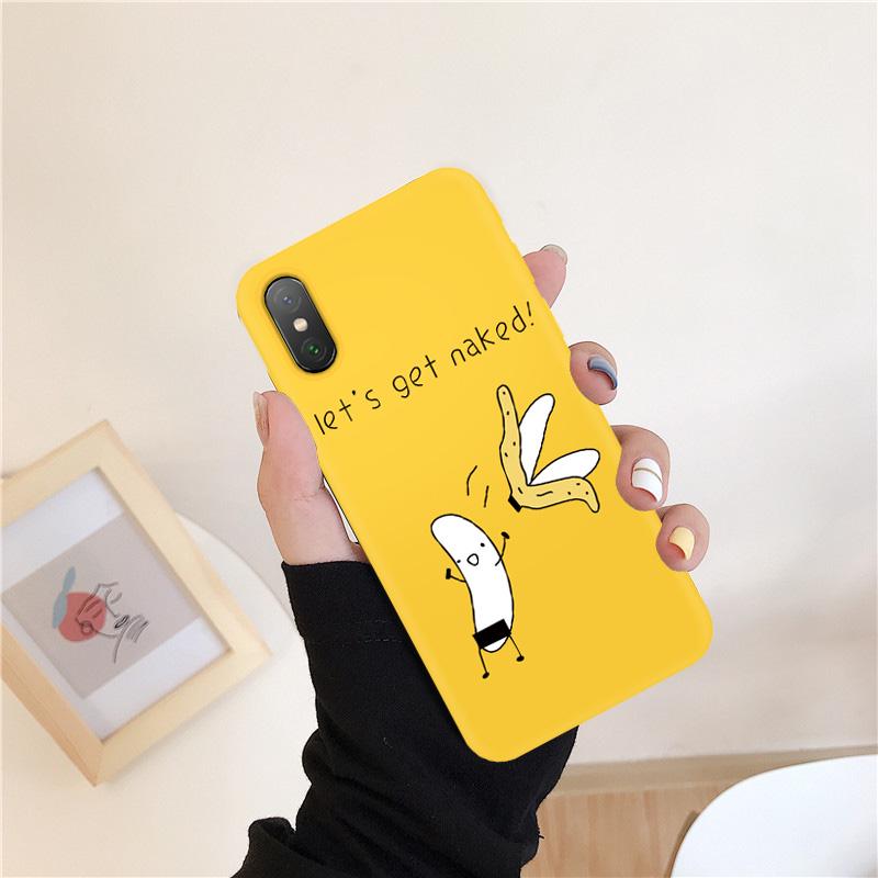 Мягкий чехол для телефона из ТПУ с милым желтым человечком-бананом и рисунком ананаса для iPhone 11 Xiaomi Samsung Huawei
