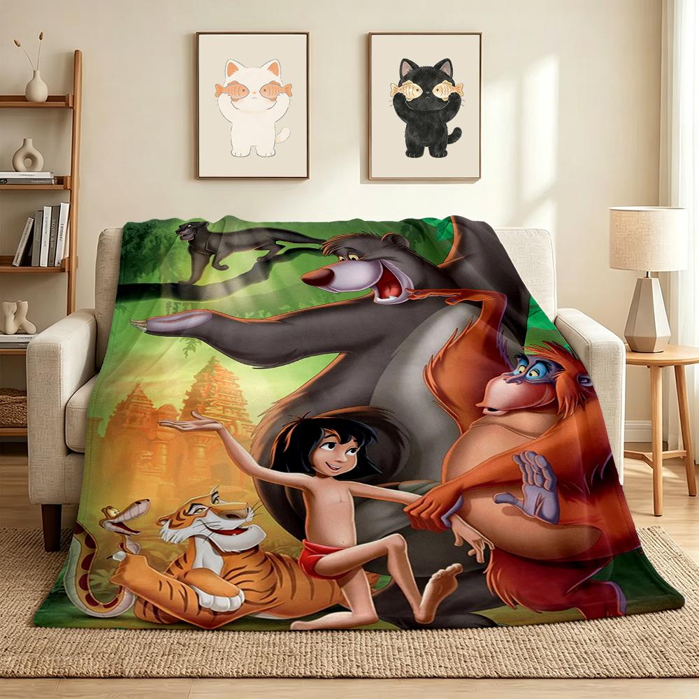 Jungle Book Flannel Blanket Throw Blanket Soft Warm Sofa Bed Camping home Decor Unique Christmas Gift C926275
