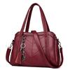 Soft Leather Tassel Fox Charms Women Handbag Single Shoulder Bag for Women
