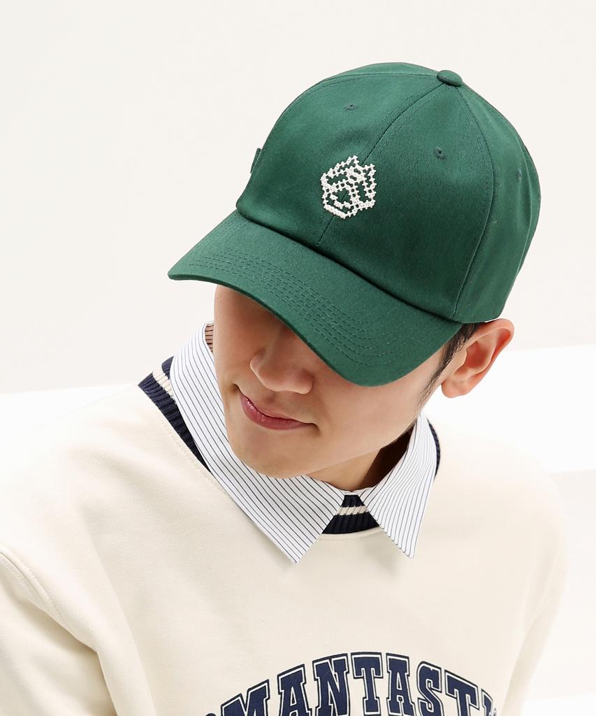 Taimseullib Пиксельный Логотип Лесной Зеленый Бейсболка Tbc06007
