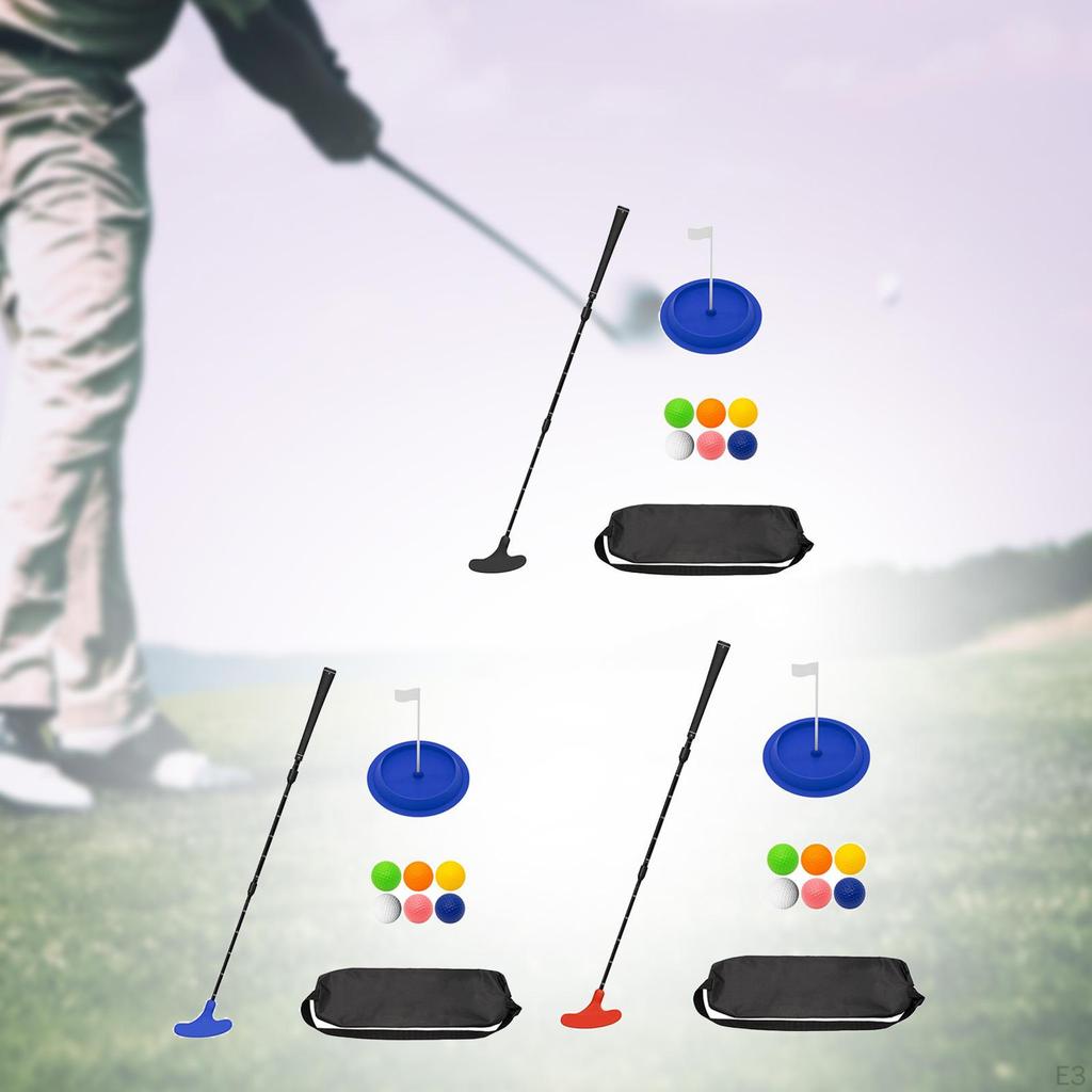 Golf Putte,r Putting Club with 6Pcs Balls, Practice Aid for Adults Kids