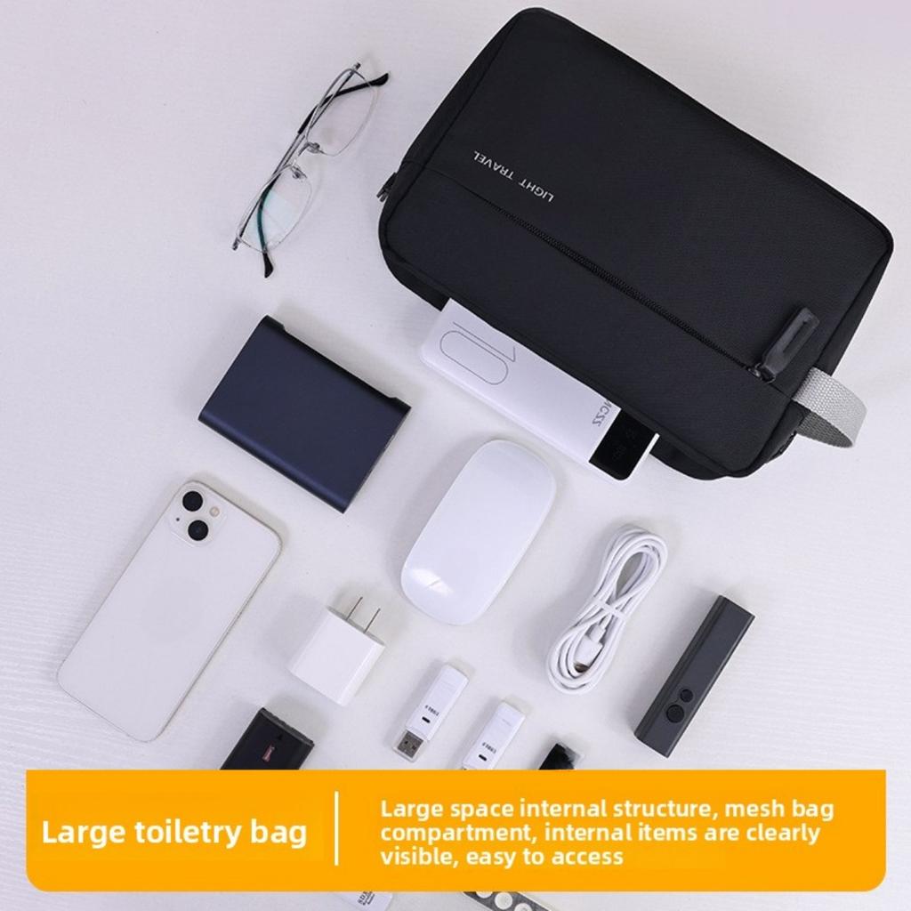 Высококлассный стиль, Большая вместимость для путешествий, Мужская косметичка для ухода, Три в одном, Раздельное хранение, Косметичка, Сумка для фитнеса и плавания