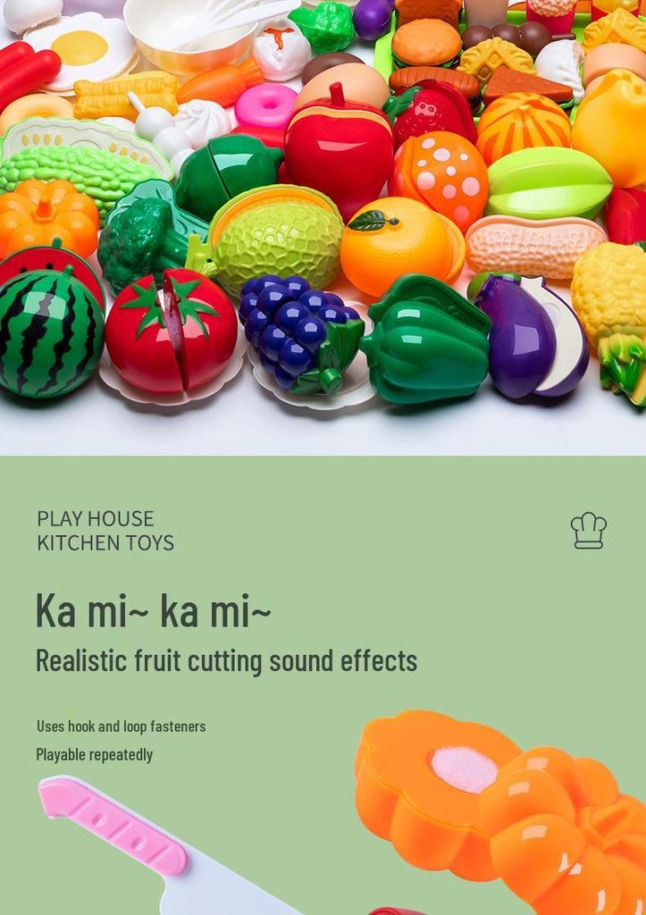 Игровой набор "Детская кухня": Игрушки для симуляции резки для девочек 4-6 лет
