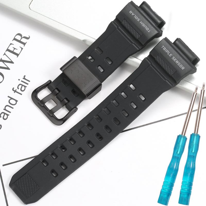 Для Casio 10455201 Запасной полимерный ремешок Подходит для часов GW-9400-1 Ремешок Rangeman GW-9400 Мужской ремешок Аксессуары для спортивных часов