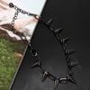 1PC Spike Rivet Punk Collar Necklace Goth Rock Biker Link Chain Choker Jewelry