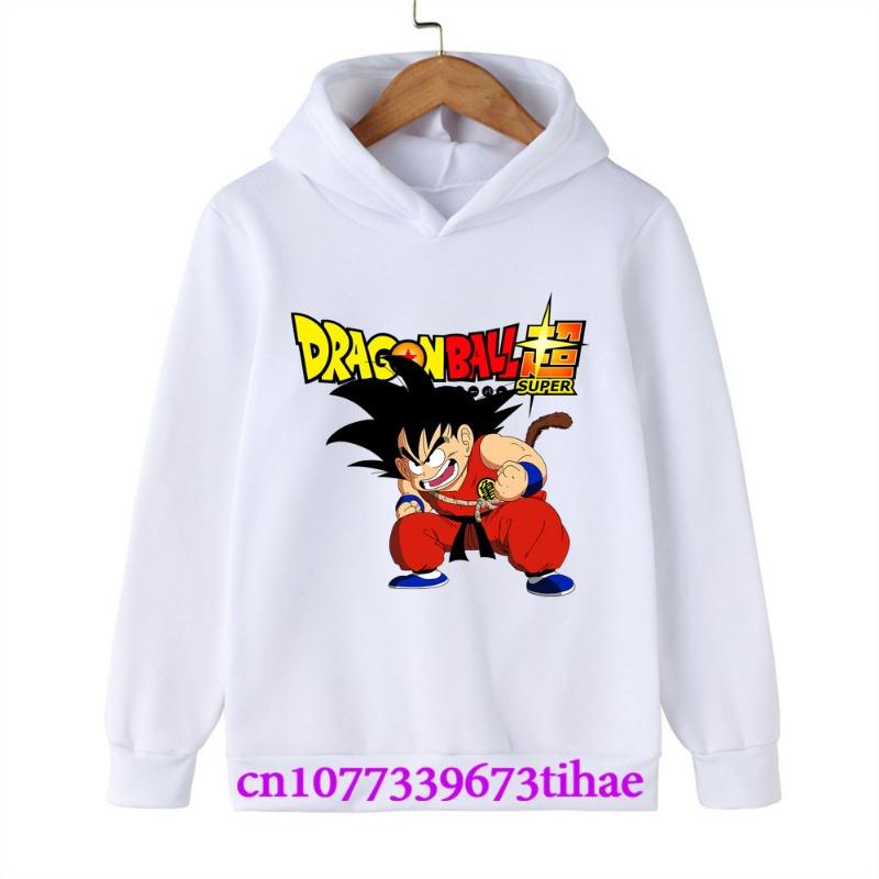 Dragon Ball Весна и осень Дети Мальчики и Девочки С Толстовками Свитера Куртки Мультфильмы Детская Одежда Детская Одежда
