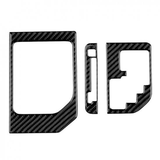 Подходит для Toyota Tundra 2014- Накладка на панель рычага переключения передач Наклейка из углеродного волокна 3 шт.