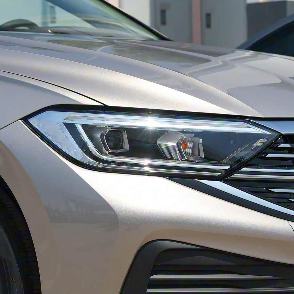 Volkswagen New Sagitar Front Headlight Cover: 2022-23 Two-Color Transparent Outer Shell.