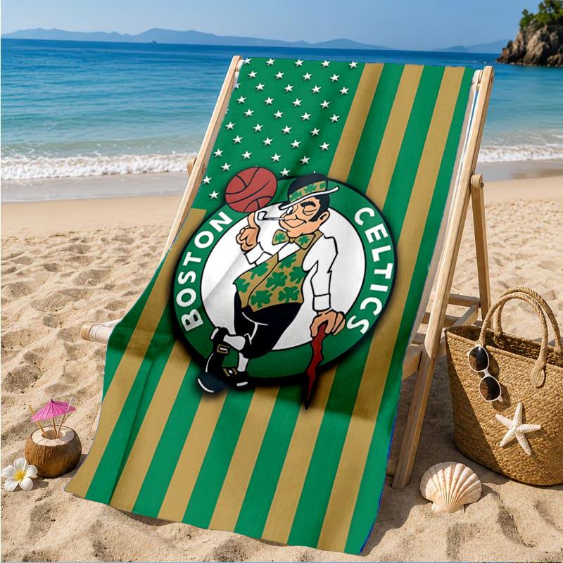 Celtics Logo Beach Towel, Microfiber Beach Towel, Perfect For Pool, Beach, Travel, Home Decor Beach Party Fan gifts