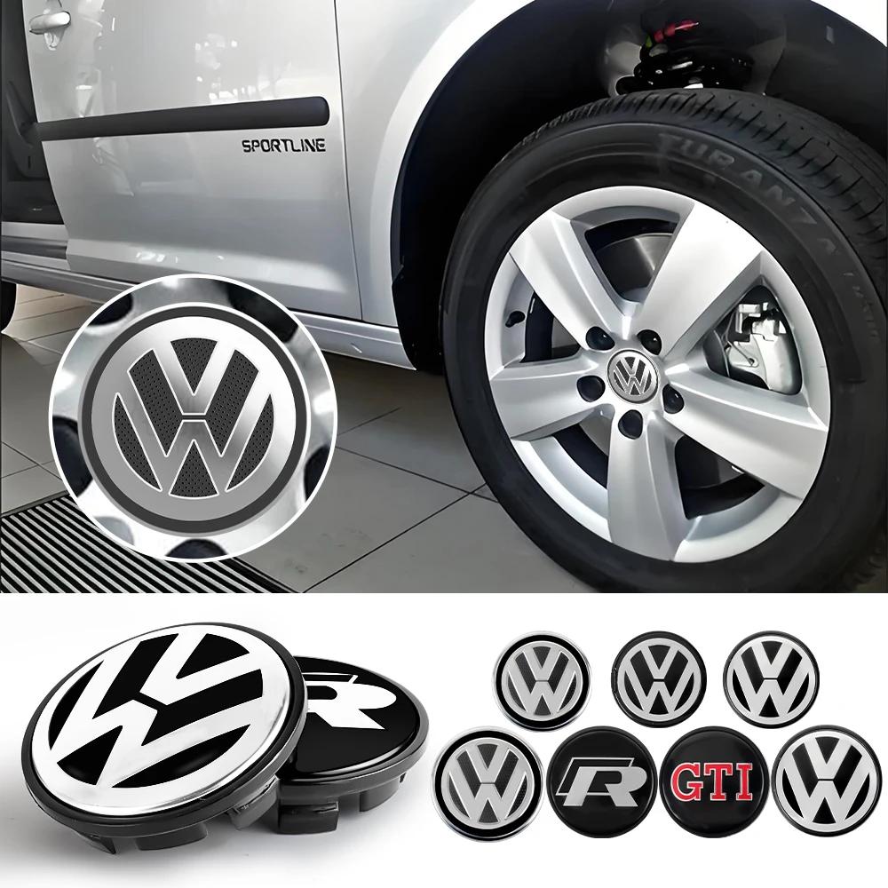 Для VOLKSWAGEN VW 4 шт. 56/65/66 мм Колпачки ступицы колеса Наклейка Значок эмблемы автомобиля Декорация Для Volkswagen VW R GTI Golf Polo GTI R Sci