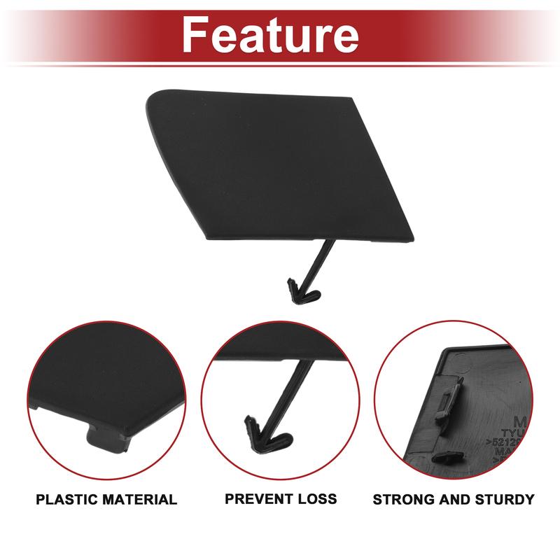 X Autohaux Right Front Car Tow Hook Cover Cap for Toyota Yaris 2012-2014 No.521290D050