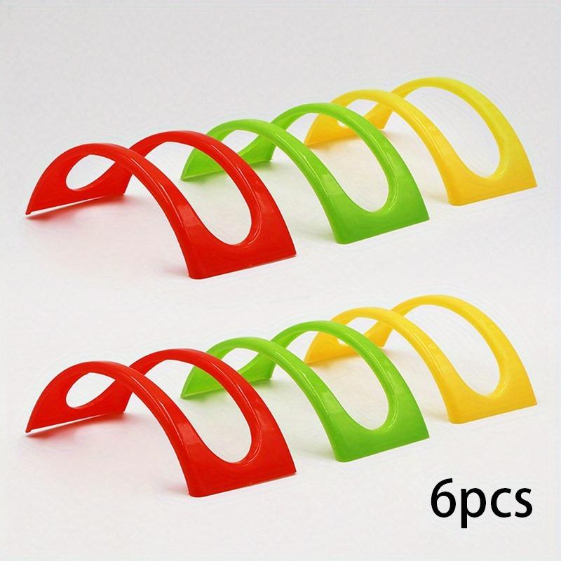 3/6/12pcs, Taco Holder, Reusable Taco Holder, Washable Colorful Taco Rack, Tortilla Holder, Pancake Rack,  Kitchen Stuff