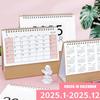Многофункциональный планировщик, органайзер для календаря на 2025 год, модный настольный бумажный календарь для домашнего офиса