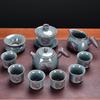 Chaxun 11-Piece Iron Ge Ware Tea Set