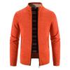 Мужские повседневные вязаные свитера-кардиганы Slim Fit Fleece Full Zip Толстый вязаный кардиган Зимняя верхняя одежда