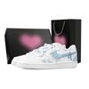 Court Vision 1 Icy Frost Moon Heart Box Износостойкие Низкие Скейтбордические Кроссовки Мужские Серый Синий DH2987-101(Команда529--)