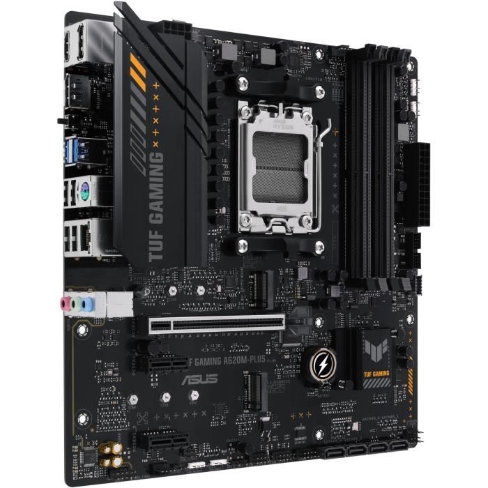 Carte Mère - ASUS - TUF GAMING A620M-PLUS - AMD A620 - Emplacement AM5 Micro ATX