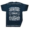 Funny Legend 1964 T Shirts Summer Style Graphic Cotton Streetwear Short Sleeve Hip Hop Father Days Gifts Tshirt Unisexs Clothes