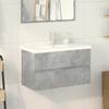 VidaXL 2-piece Bathroom Furniture Set Concrete Grey 3324915