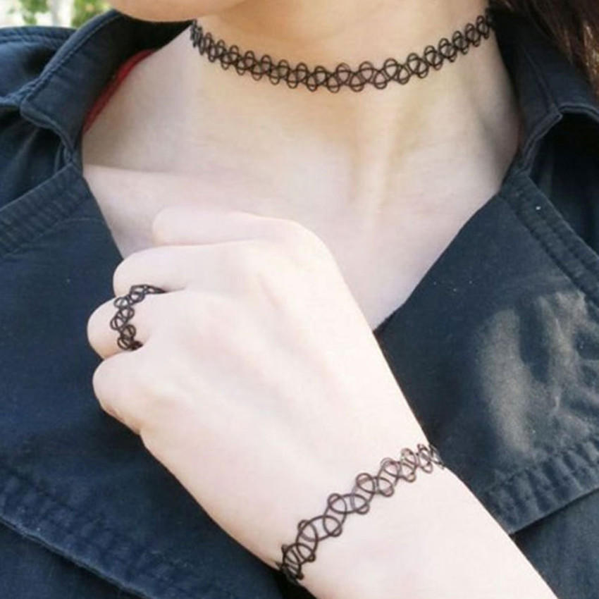 Набор браслетов-колье и ожерелья из 3 предметов 