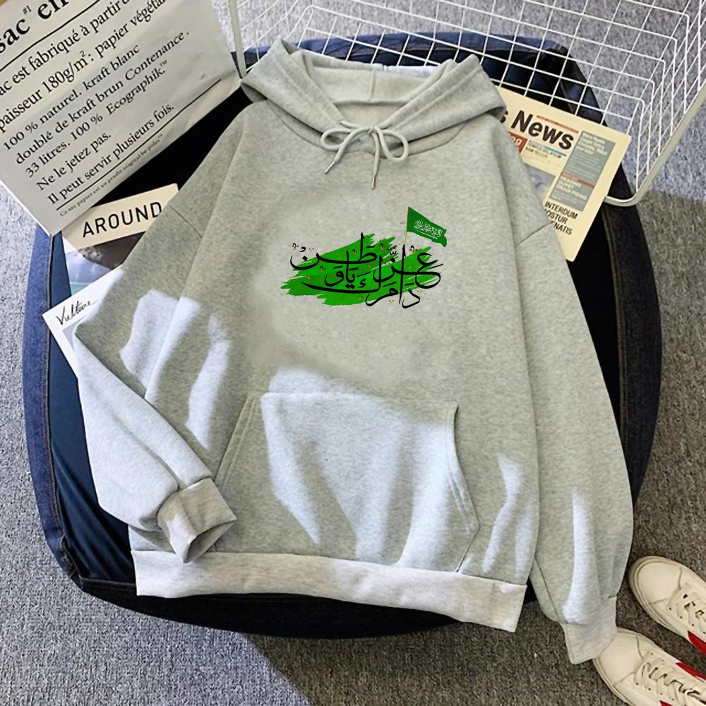 Худи в корейском стиле Футболка с капюшоном в стиле аниме Готические толстовки Королевство Саудовская Аравия Анимация Повседневный Спортивный стиль Классический Простой