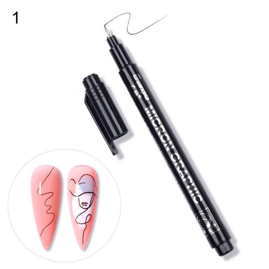 Ручка для рисования линий. Безопасные ингредиенты. Быстросохнущий микронаконечник. Дизайн. Ручка для дизайна ногтей.