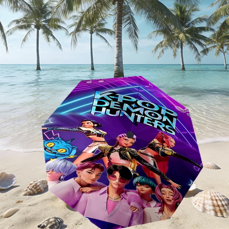 Girl group Print Umbrella Automatic Opening/ Closing - Portable Foldable Design - Daily use for Travel/Outdoor - Gift for Birthday