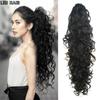 Long Curly Claw Clip Ponytail Hairpiece Hair Extensions Synthetic Heat Resistant Fiber