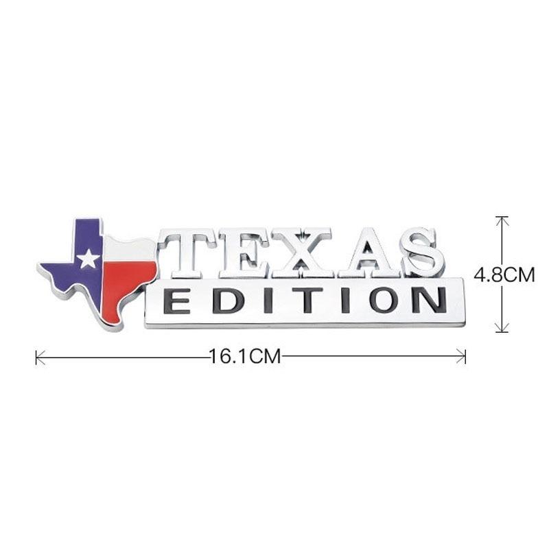 1 х Texas Edition Логотип Автомобильный значок Наклейка с боковой эмблемой на хвосте