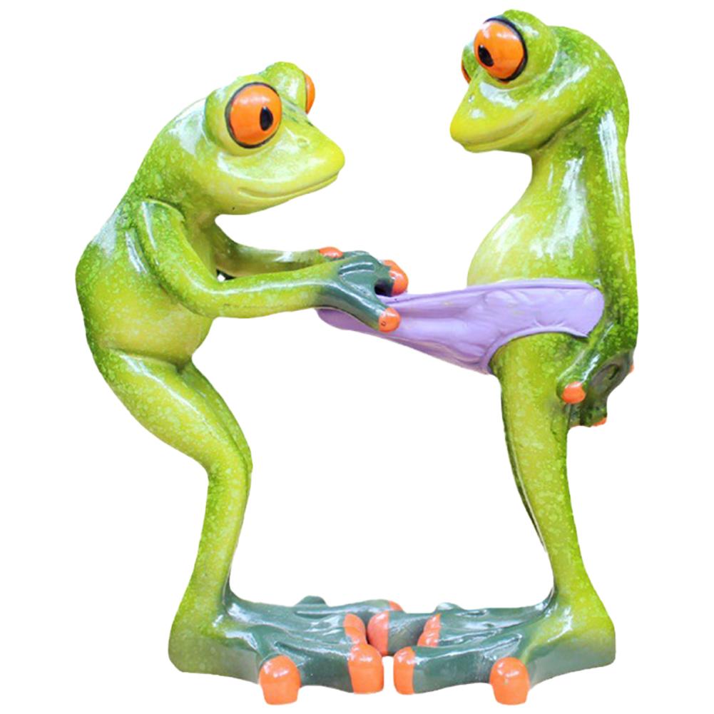 Фигурки лягушек Декор Универсальная креативная статуэтка лягушки Коллекционная фигурка лягушки из смолы Настольные украшения для домашнего офиса