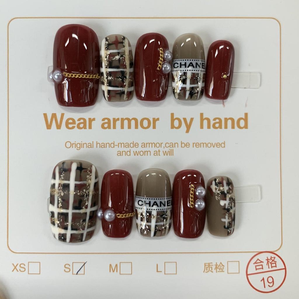 Нажмите на кончики ногтей Гель Полное покрытие 100 дизайнов Накладные ногти ручной работы Высококачественные носимые искусственные ногти Многоразовые размеры от XS до L бесплатно 5 шт. инструментов