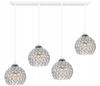 Chrome Hanging Lamp Chandelier Ceiling Led Crystal