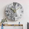 Настенные часы Декоративные Эстетические Круглые Художественное Украшение Бесшумные для Офиса Столовой