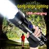 New Outdoor LED Flashlight USB Rechargeable Light 3 Modes Portable Flashlights Waterproof Zoomable Torch Light For Fishing Hiking