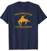 Yellowstone Men's Bucking Bronco Graphic Short Sleeve T-shirt Navy NWT Unisex T-Shirt
